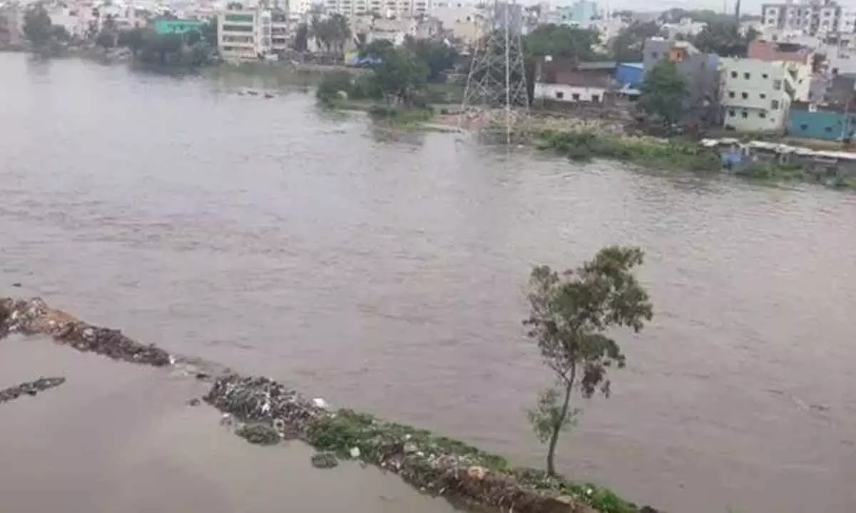 Andhra Pradesh: Streams in Tiruvuru overflowing due to heavy rains