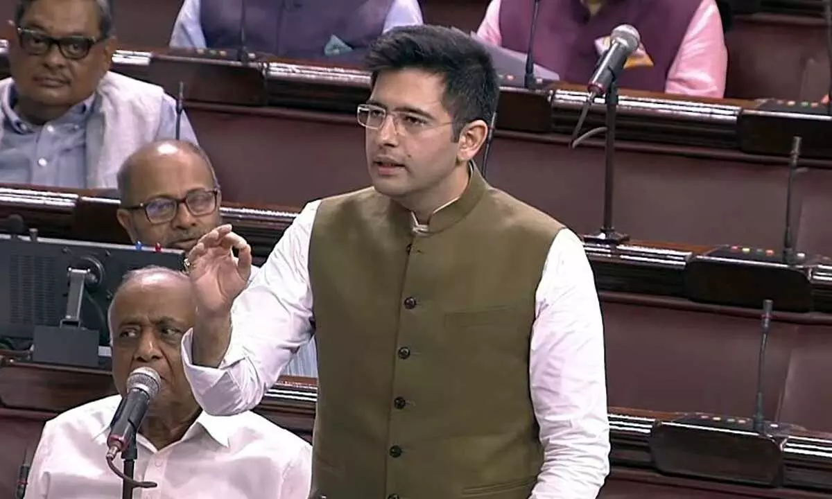 MP Raghav Chadha demands vote division motion for suspensions of MP Sanjay Singh