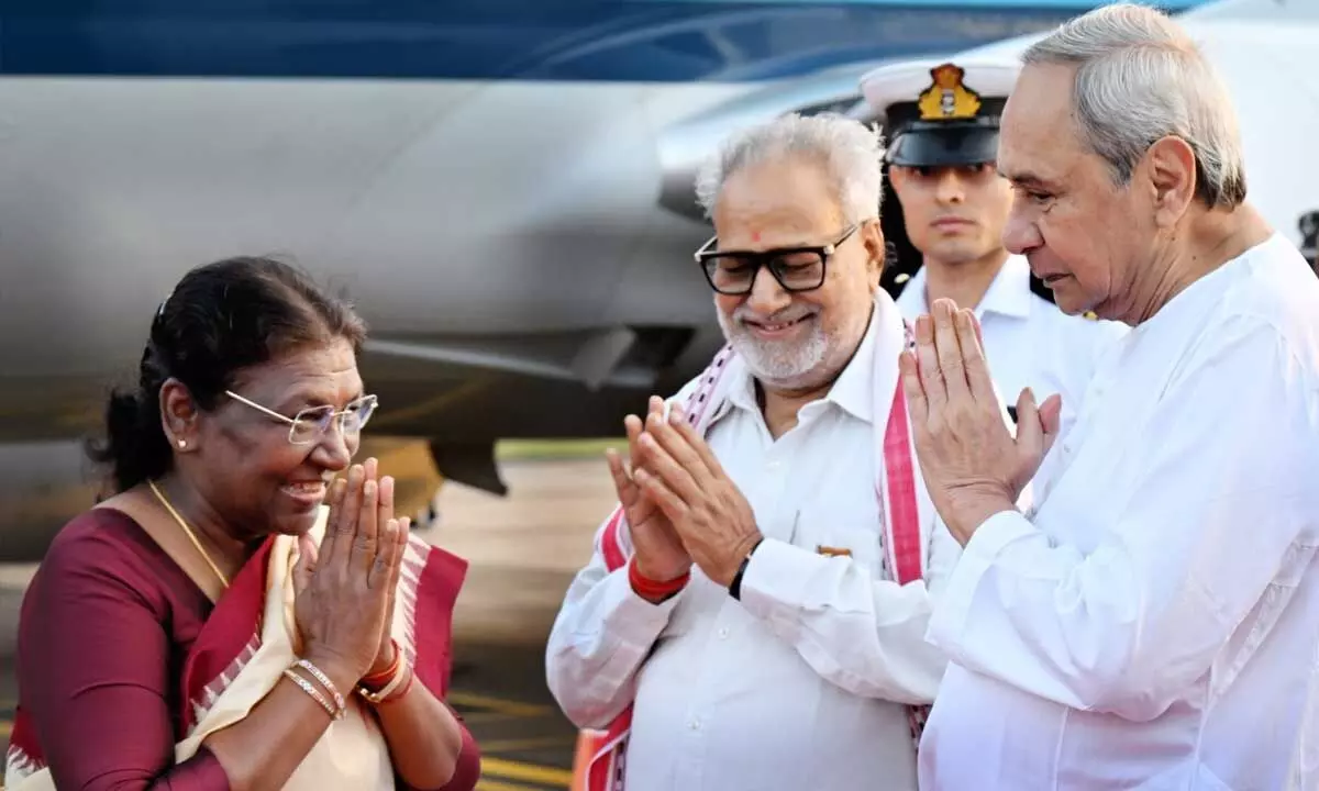 Prez arrives on 3-day visit to Odisha
