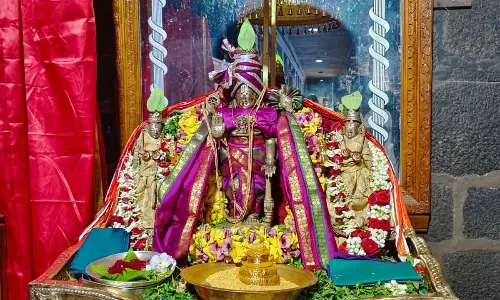 Nityakalyanam at Sri Varaha Lakshmi Narasimha Swamy Devasthanam
