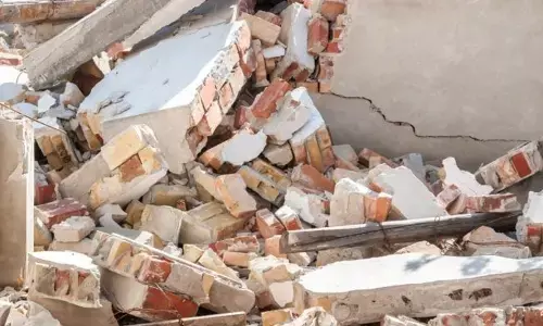 Women and Child die when a shed collapsed in West Delhi