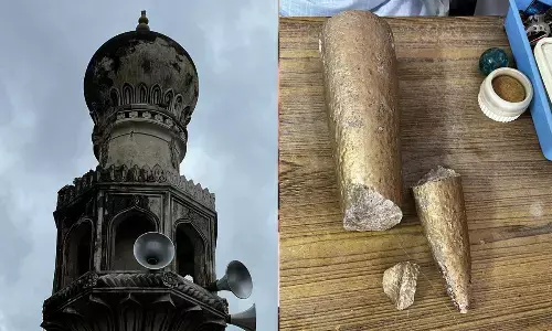 Lightening strike damages portion of historic Qutub Shahi mosque