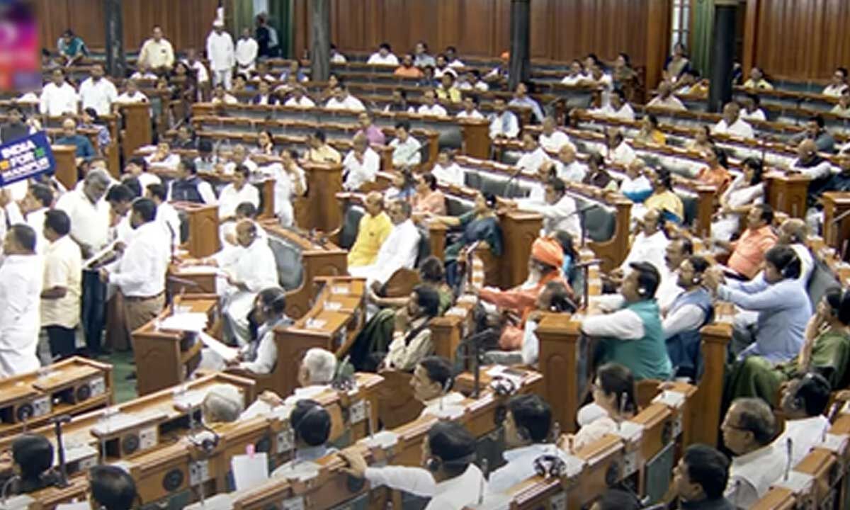 Rajya Sabha Proceedings Adjourned Briefly Amid Din