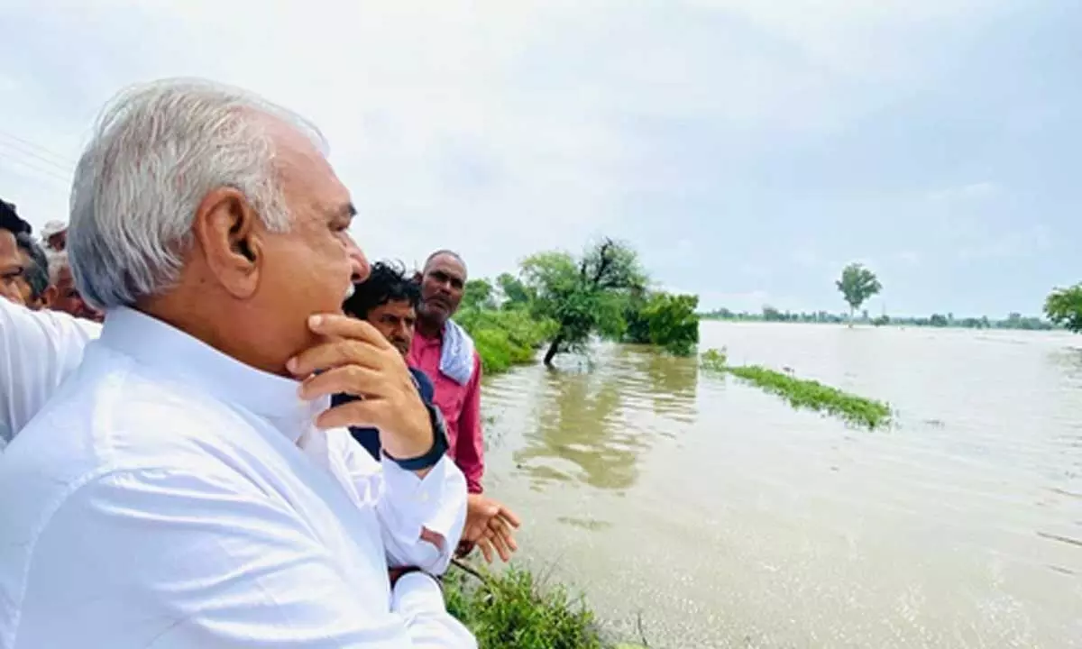 Haryanas BJP-JJP govt yet to wake up despite floods: Hooda