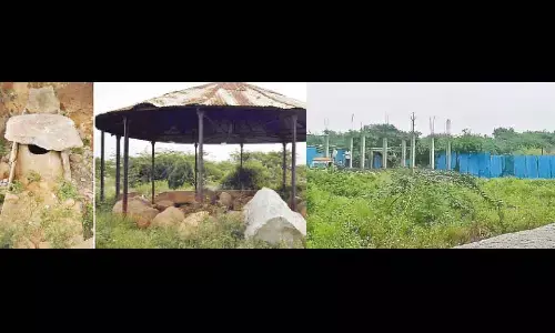 Hasmathpet Cairns, a prehistoric burial site stares at demolition