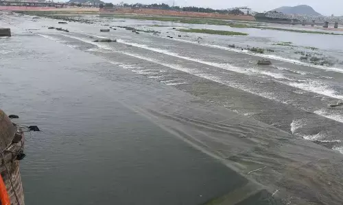 All gates of Prakasam Barrage lifted