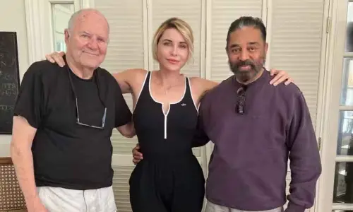 Kamal Haasan meets long-time friend, Academy Award winner Mike Westmore in Los Angeles
