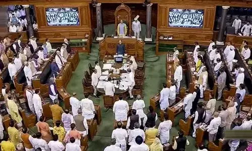 Lok Sabha adjourned for the day after passing forest conservation bill amid oppn protest over Manipur Lok Sabha adjourned for the day after passing forest conservation bill amid oppn protest over Manipur