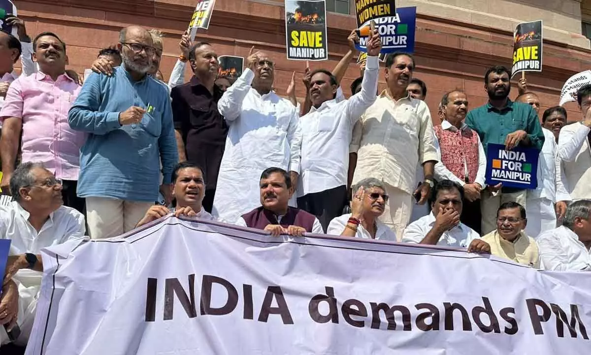 INDIA Alliance Escalates Protest For Modis Response On Manipur Crisis, No-Confidence Motion Submitted