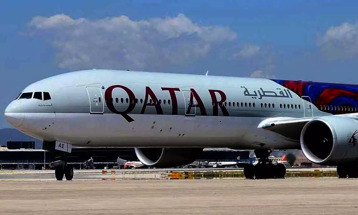 Qatar flight makes emergency landing at RGIA due to bad weather
