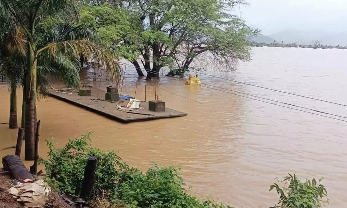 Tribal areas submerged, people leave for safety