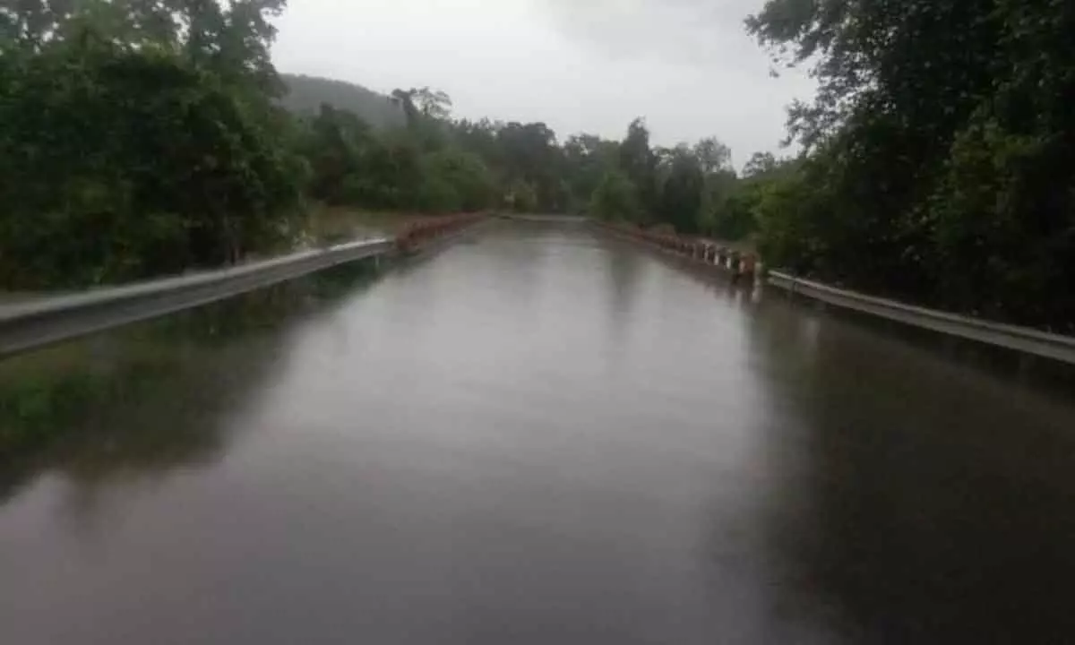 Godavari flood marks 48 feet  at  Bhadrachalam 