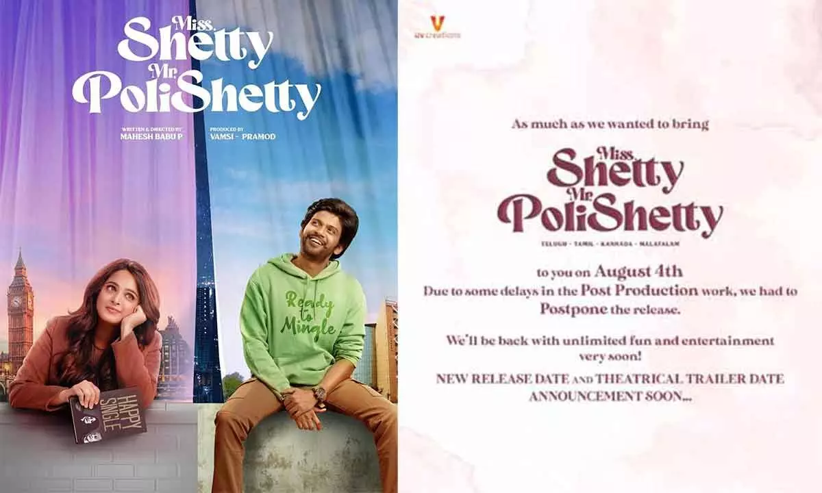 Official: Anushka, Naveen Polishetty’s rom-com ‘Miss. Shetty Mr. Polishetty’ gets postponed
