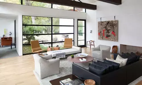 Glass window in newly constructed flats for a modern living experience