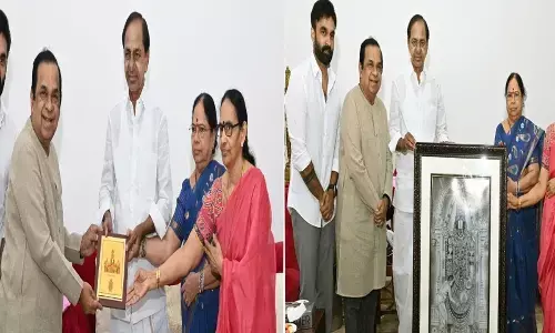 Actor Brahmanandam invites CM KCR for his son’s wedding