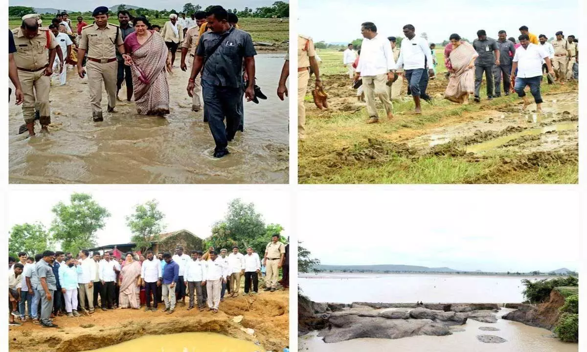 Minister Satyavati Rathore inspects flood-affected areas