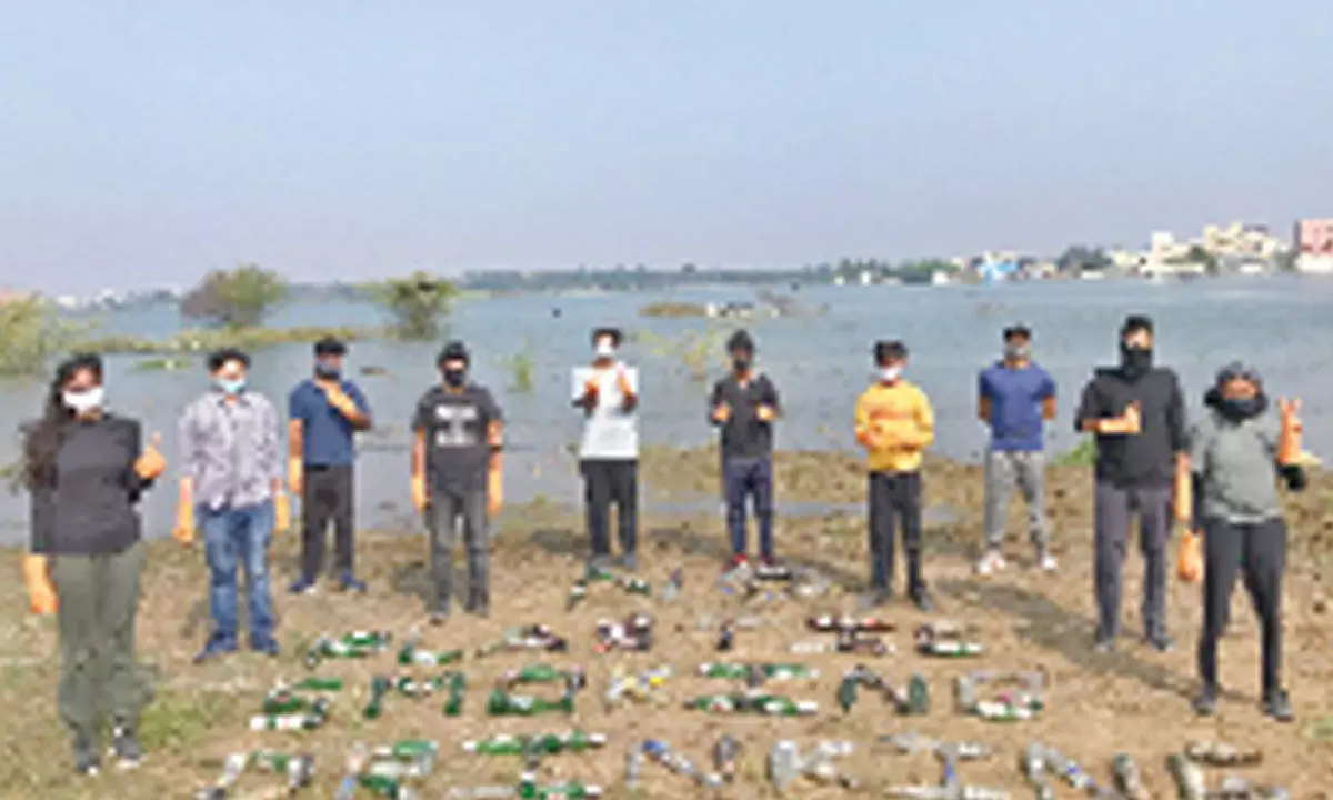 Ameenpur lake gets helping hands