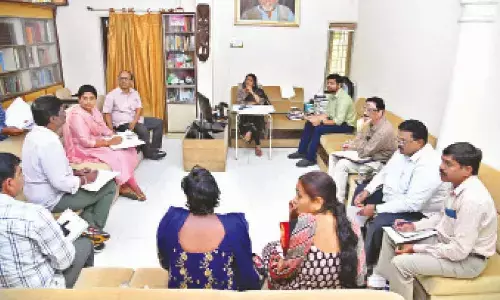 Mayor Gadwal Vijayalakshmi asks officials to wrap up pending works on war-footing