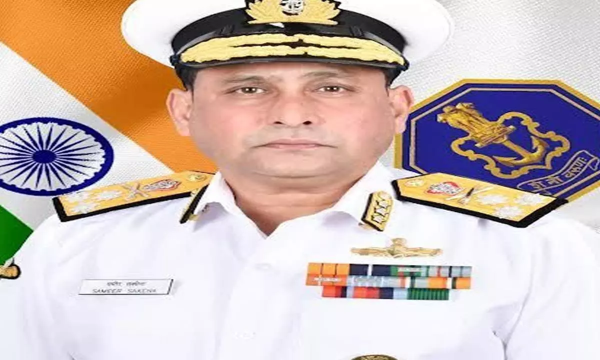 Vice Admiral Sameer Saxena takes over as the Chief of Staff, Eastern Naval Command