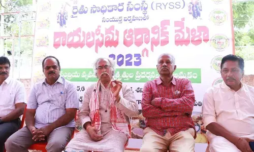 GPVS State president J Kumaraswamy speaking to media in Tirupati on Wednesday
