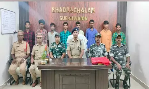 Eight of the banned CPI-Maoist group arrested in Kothagudem