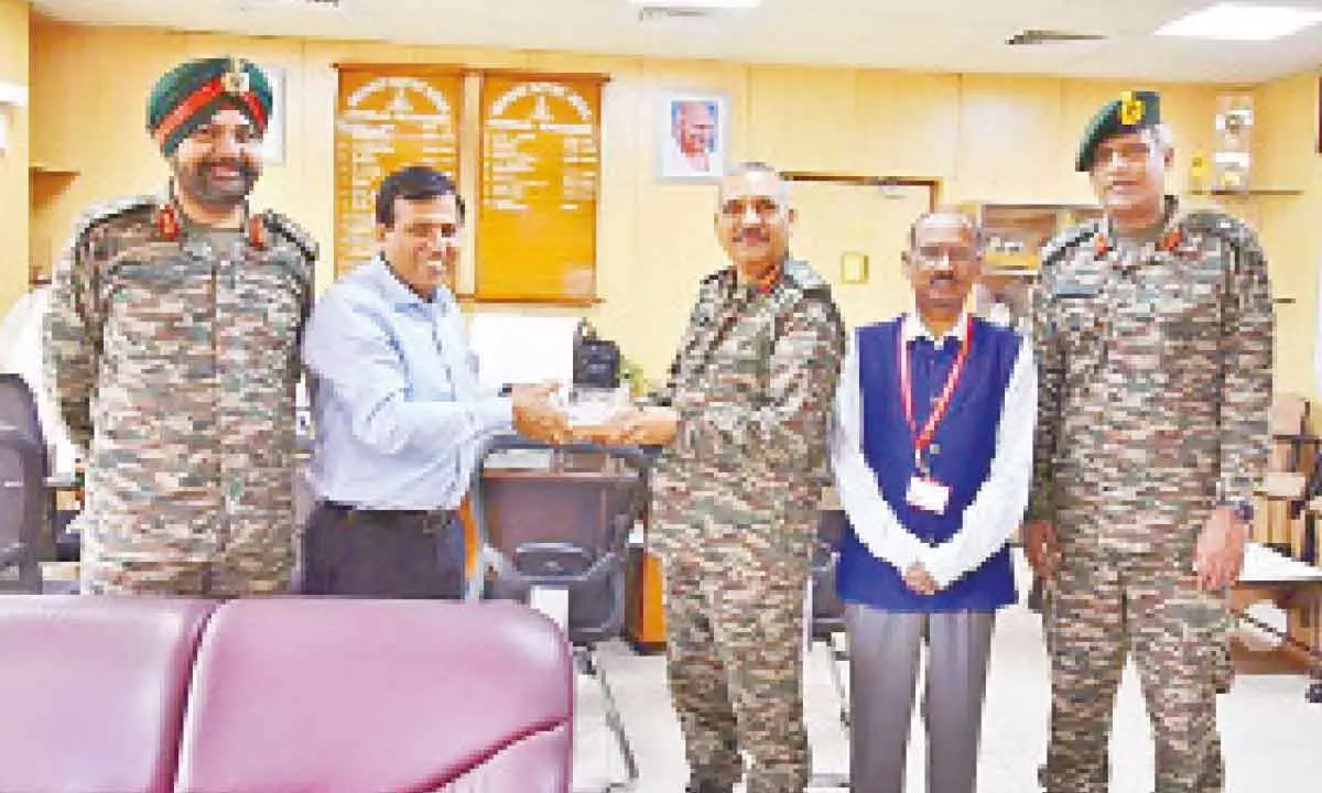 Southern Command chief visits Ordnance Factory, Medak