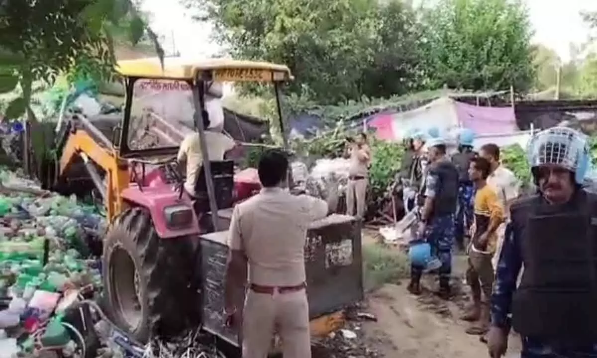 200 Shanties of illegal in Haryana demolished