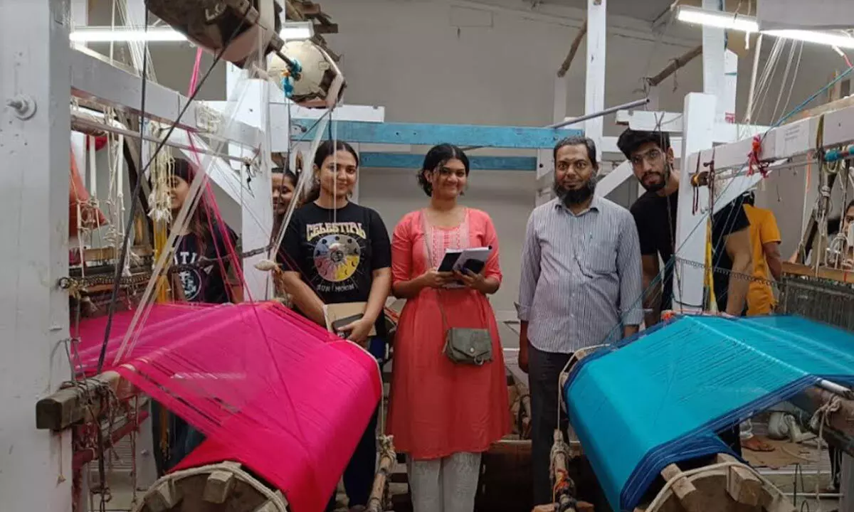 NIFT Students and Narayenpet Saree Artisans Weave Threads of Tradition and Culture