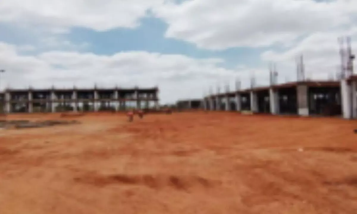 New CUAP campus under construction in Anantapur.