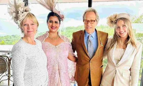 Sudha Reddy is a VIP guest of The Royals at The Goodwood Races