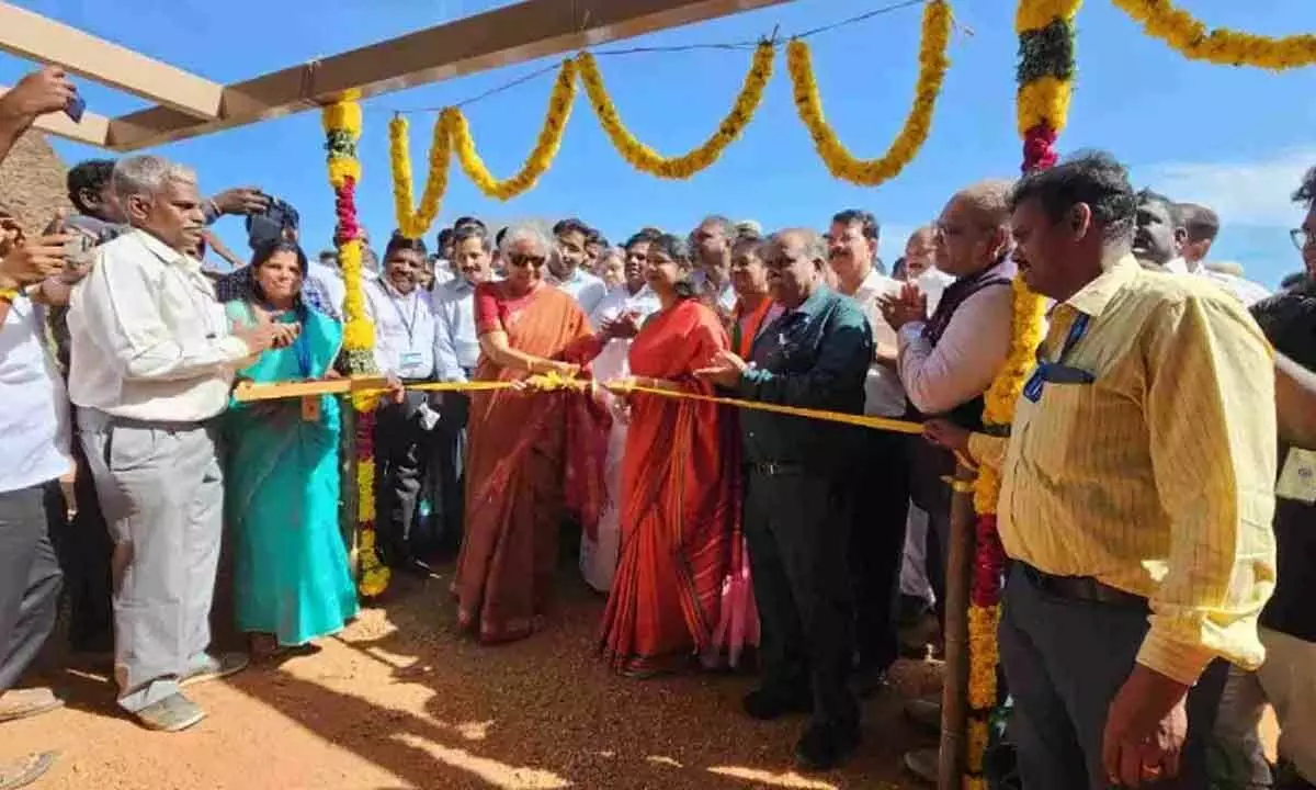 Nirmala Sitharaman lays foundation stone for archeological museum in Tamil Nadus Adichanallur