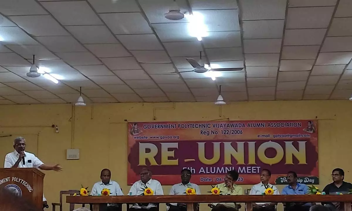 The reunion of the alumni of Government Polytechnic at the college in Vijayawada on Monday