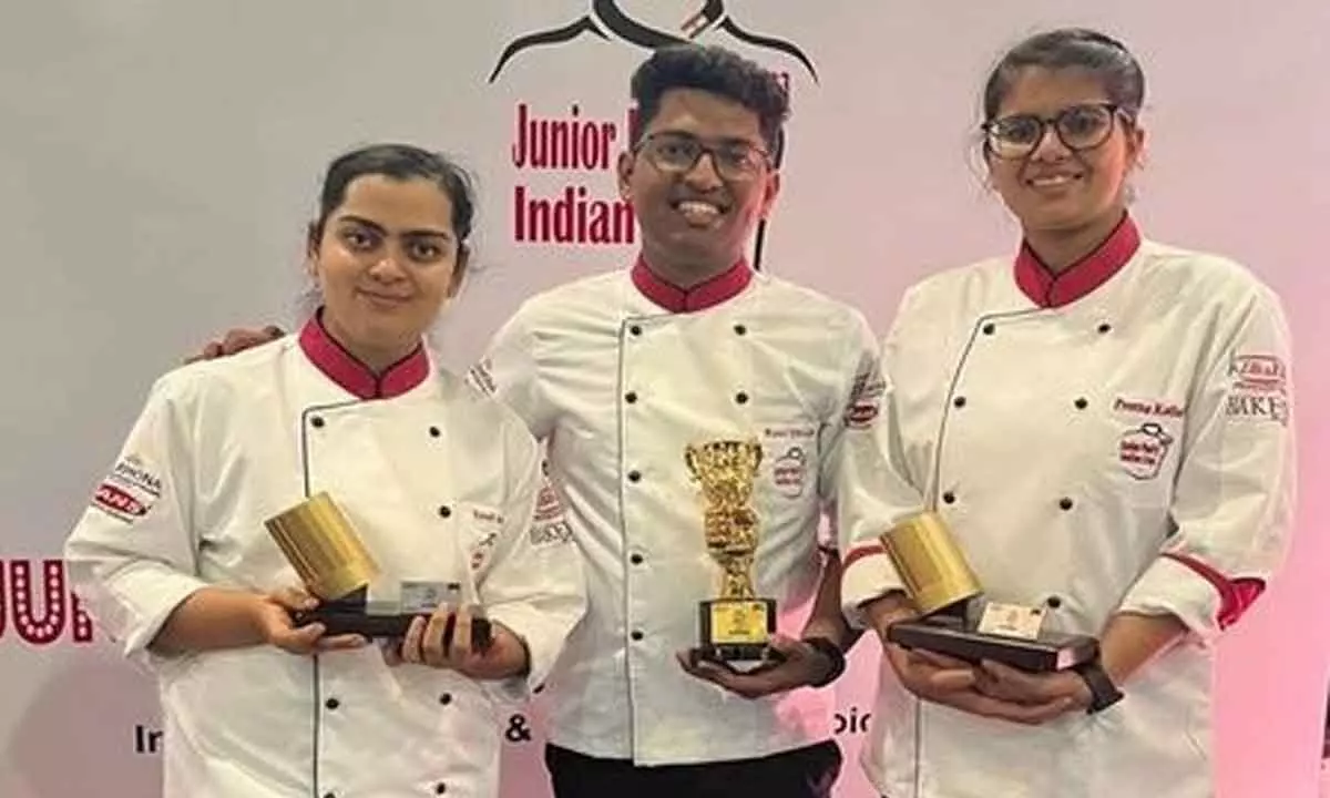 Chef Prerna Kothari and Chef Syed Sadia win the Junior Pastry Indian Cup 2023