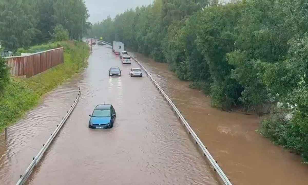 Dam partially collapses in Norway amid extreme flooding