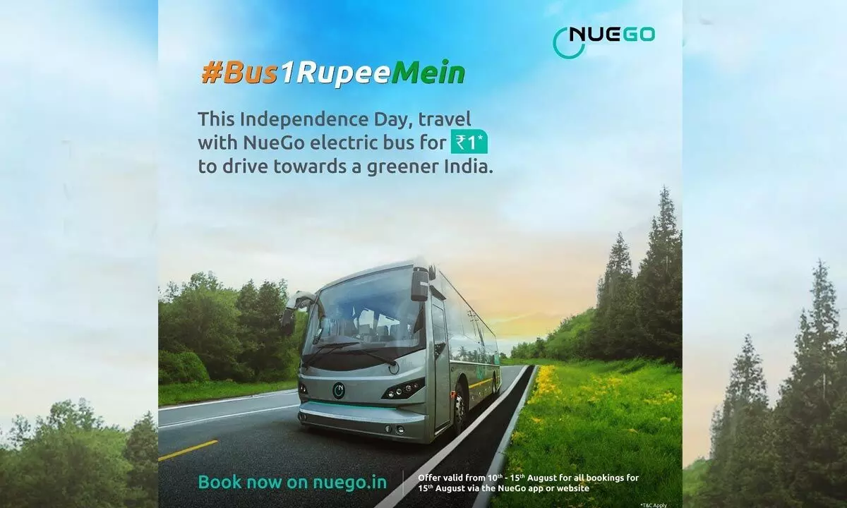NueGo launches I-Day special campaign, offers bus ticket for Rs 1