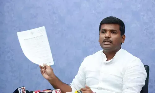 IT Minister Gudivada Amarnath speaking to the media  in Visakhapatnam on Wednesday