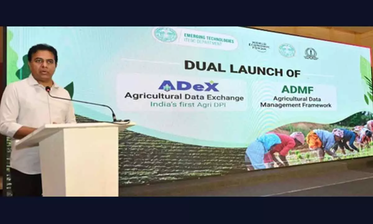 KTR launches Indias first Agri Data Exchange in Hyderabad
