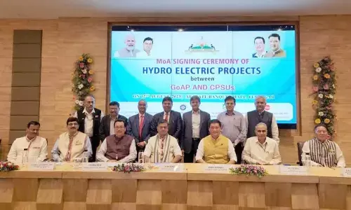 NEEPCO, a 100% subsidiary of NTPC, has signed MoA with Govt of Arunachal Pradesh for development of 2620 MW hydro projects