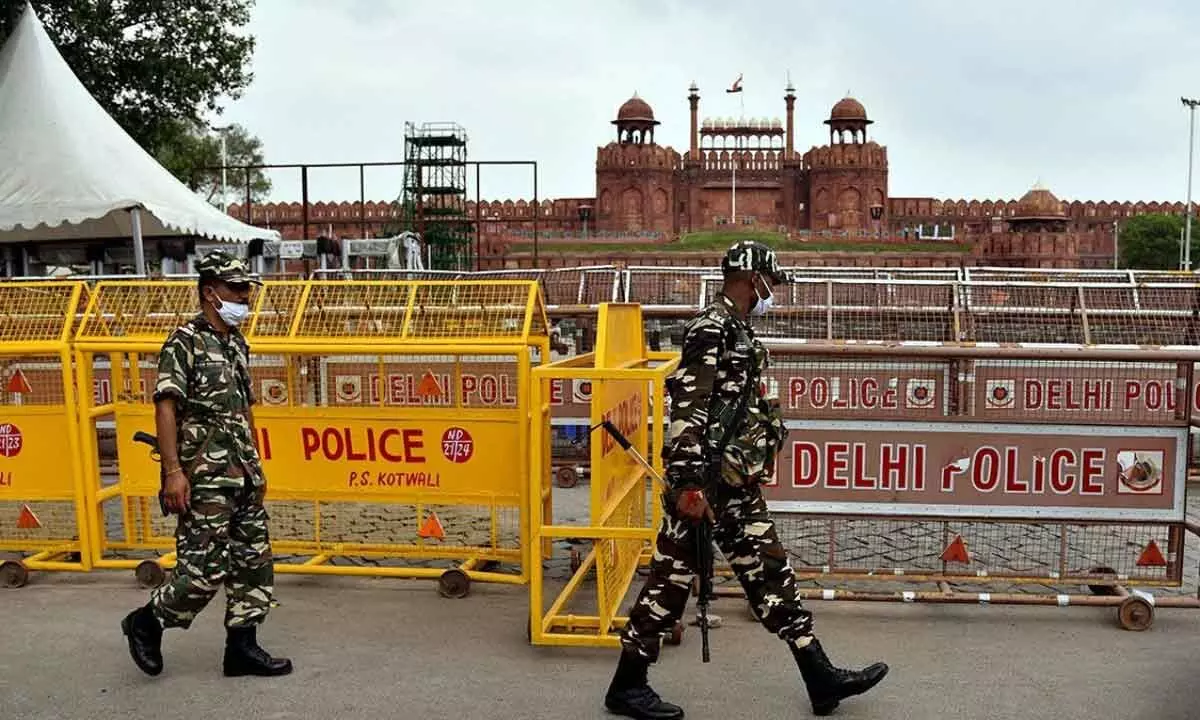 Delhi: Enhanced Security Measures And Traffic Regulations Implemented For Independence Day Celebrations