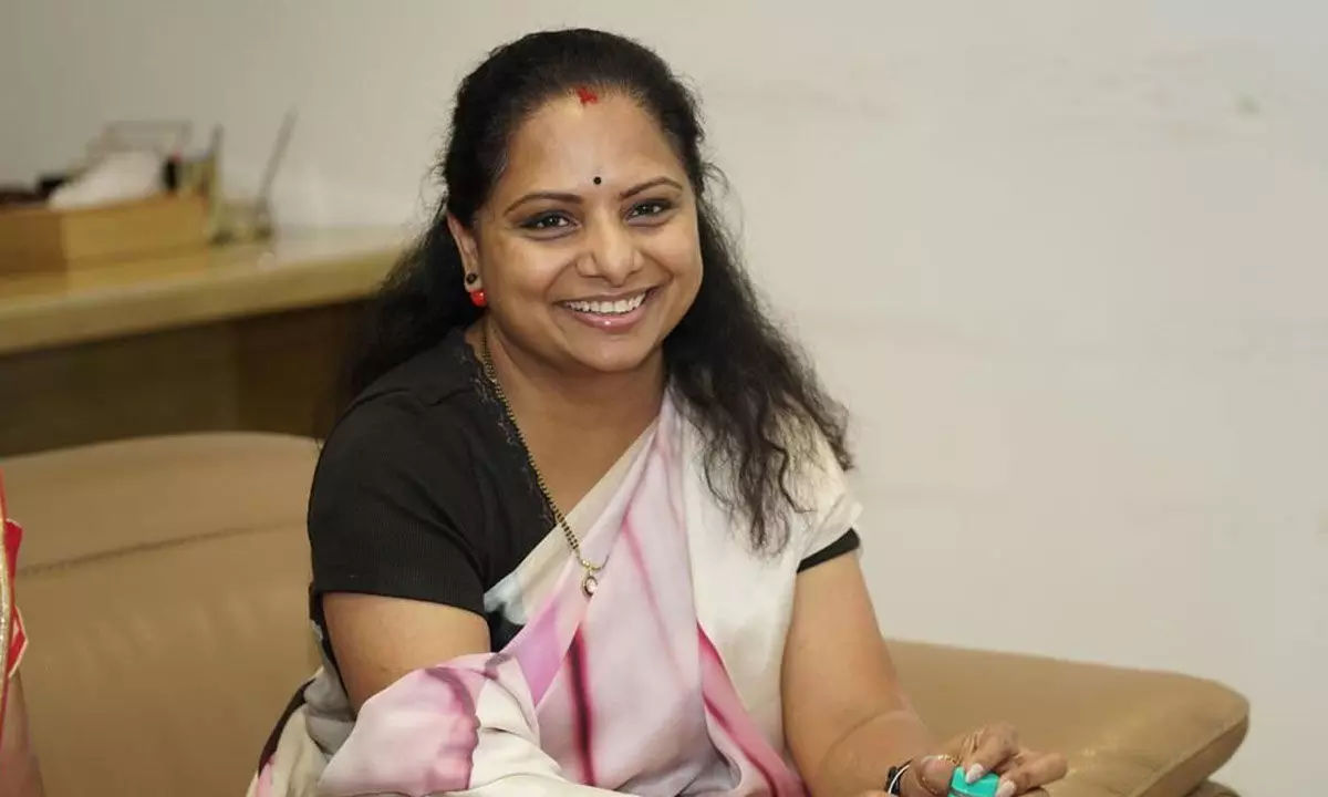 MLC Kavitha appeals people to share their fav Bathukamma songs