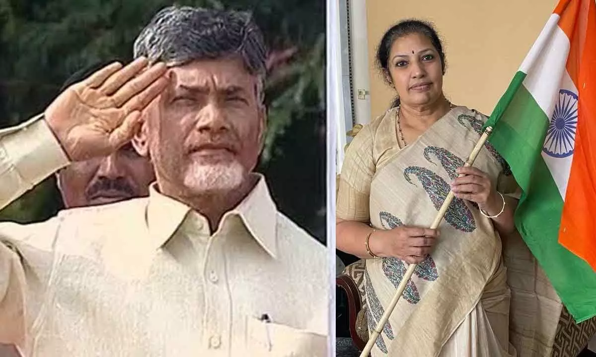 Purandeswari hoists National flag at BJP office, Chandrababu extends wishes to people