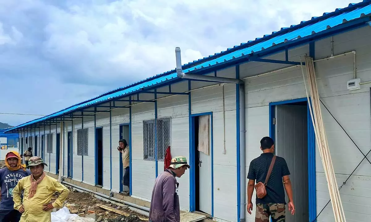 Manipur govt constructing 3,000 prefabricated houses for people displaced due to ethnic violence