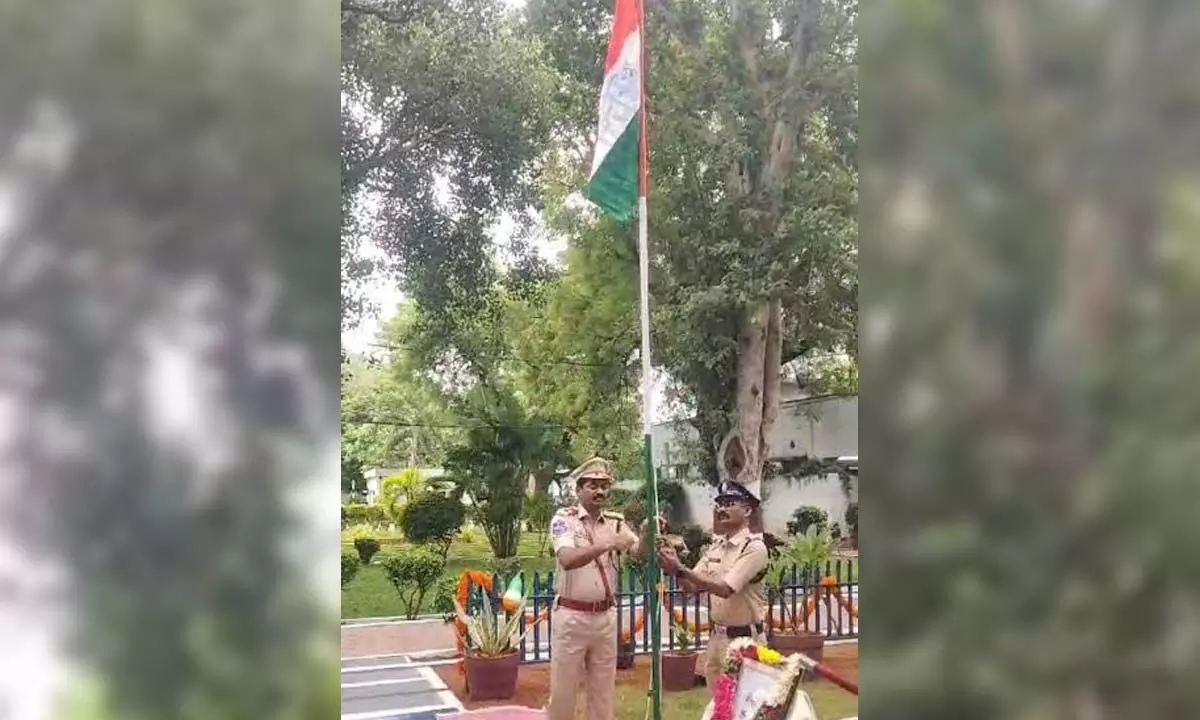 Hyderabad Central Prison Staff and inmates celebrated Independence Day