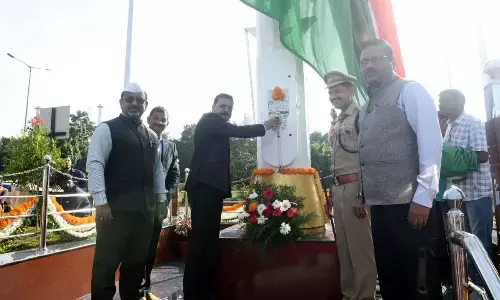 NMPA erects tallest flag post on the coast