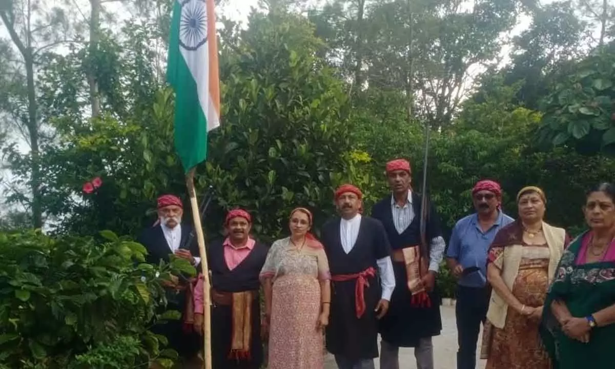 Madikeri: Codavas celebrate Independence Day ‘naturally’, hold early morning flag hoisting