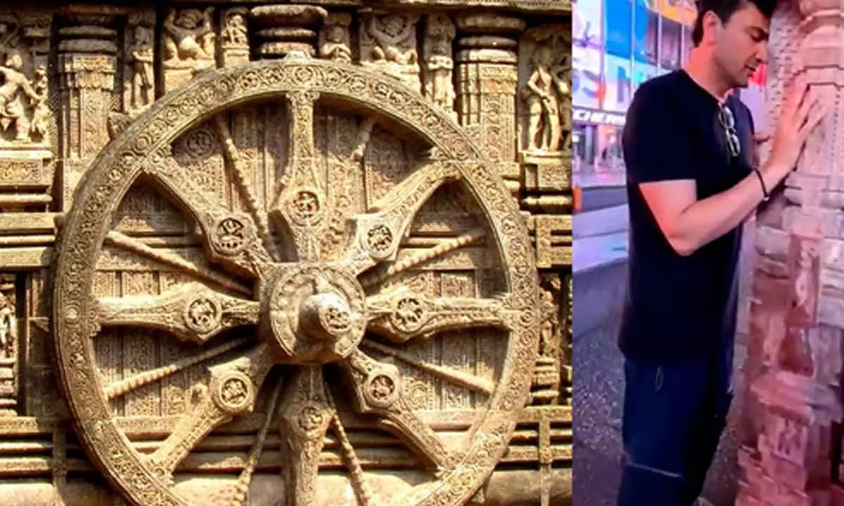 Chef Vikas Khanna unveils replica of Konark Sun Temple wheel in New York City