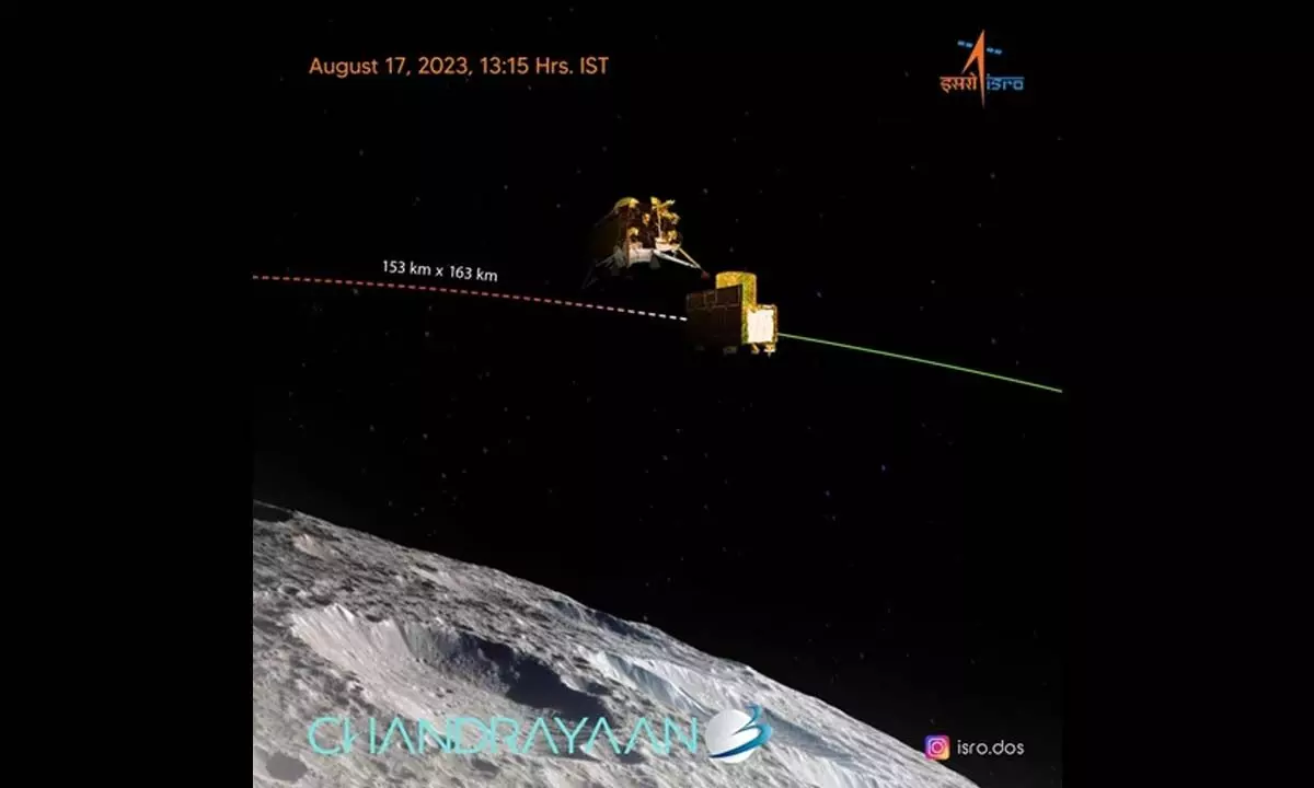 Indias moon lander separates from main Chandrayaan-3 spacecraft
