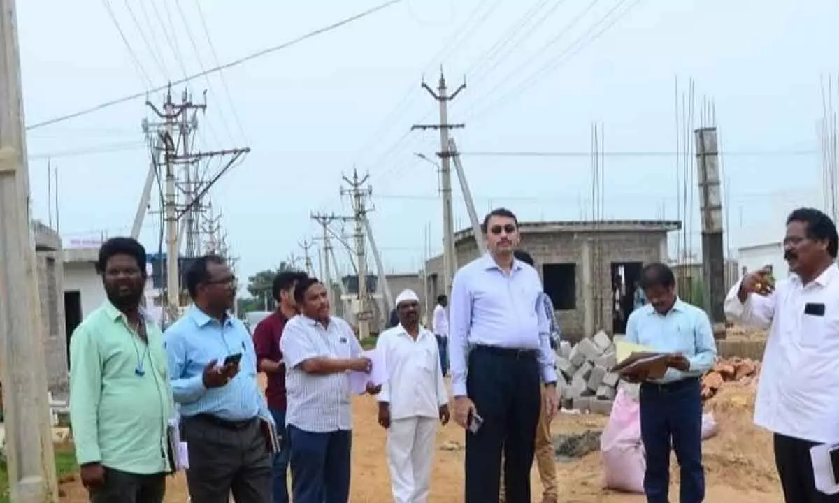 Srikakulam: Provide facilities to houses completed says Special Secretary Mohammed Diwan Mydeen