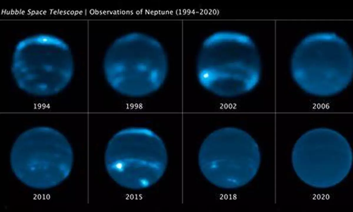 Suns activity is behind Neptune vanishing clouds
