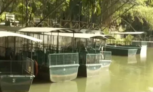 Release of water to Tamil Nadu sparks outrage in Mandya by farmers  as boating at Ranganathittu bird sanctuary Temporarily Halted